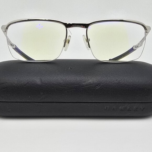 Oakley OX3187-0353 Conductor 0.5 Chrome Semi Rimless Eyeglasses Frame w/ Case - Picture 1 of 16